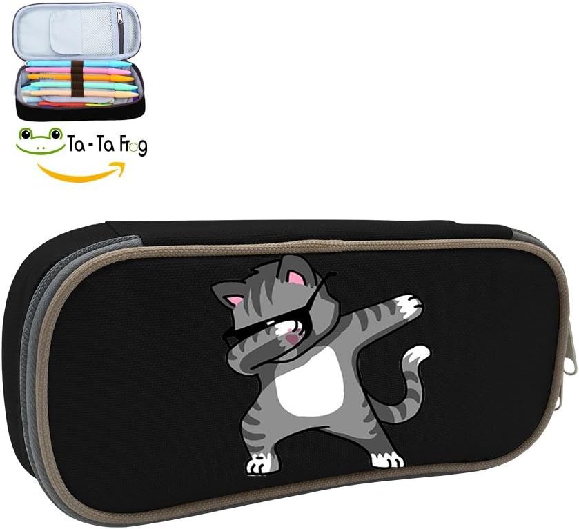 DAB Cat Life Dab Dance Pen Bag Pencil Case Students Pencil Stationery Pouch Bags