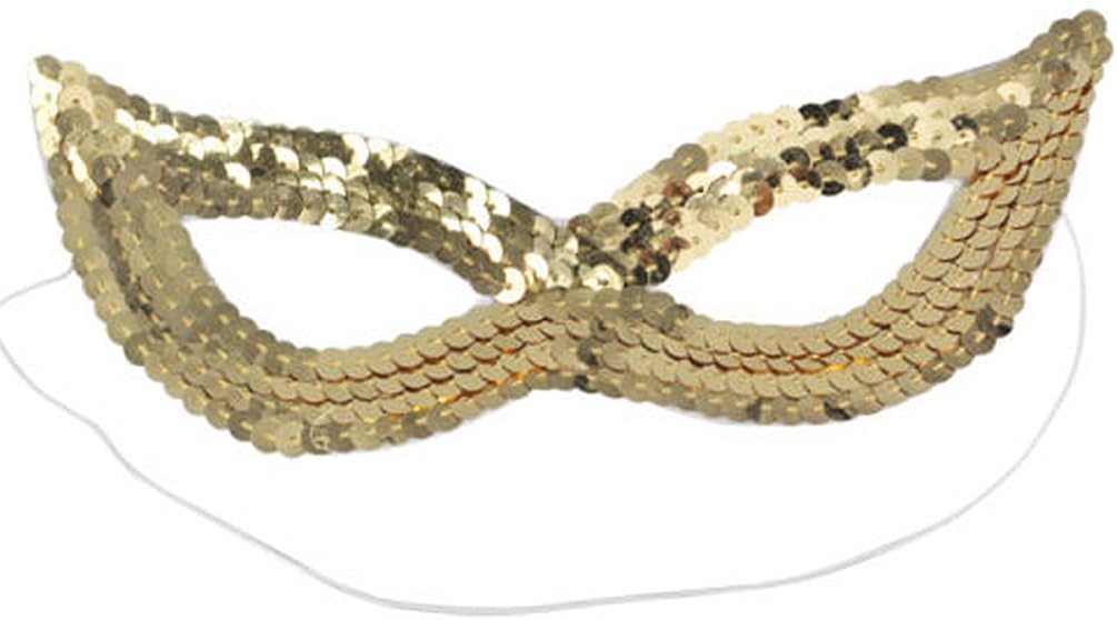 WEIYI Women Shining Eye Mask Fancy Dress Masked Masquerade Party Supplies (Gold)