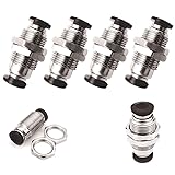 Beduan Pneumatic Plastic Bulkhead Union Fitting 4mm