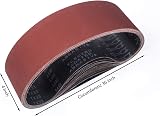 STE BRUAM Sanding Belt 100x915mm 15pc Set 80/120/150/240/400 Grits for Belt view 2