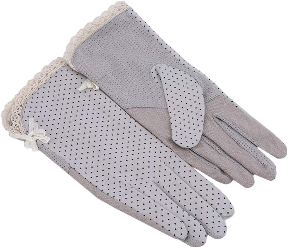Women Lightweight Sunblock Gloves Summer Uv Protection Driving Cotton Gloves