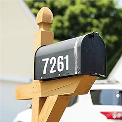 6 Sheets Mailbox Numbers Stickers, 3 inch Self