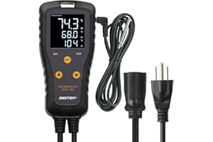SENSTREE Digital Temperature Controller Simple Stage Thermostat Outlet Heating & Cooling Mode for Chest Freezer Refrigerator Homebrew Fermenter Greenhouse 110V 15A 1650W