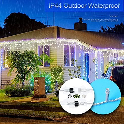 KNONEW Christmas Lights Outdoor Decorations 400 LED 33ft 8 Modes