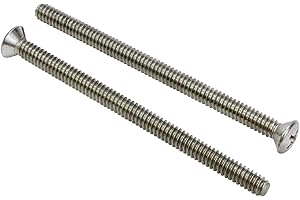 Bolt Dropper Stainless Wood Screw - 10-24 x 4 Inch Oval Head Machine Screws - 18-8 (304) Stainless Steel, Coarse Thread, and Rust Resistant - Ideal for Woodworking and Metalworking (25 Pack)
