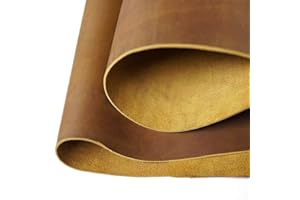 Bourbon Brown Leather Hide Cow Skins 12x 24 inch 2 Square Foot for Crafts Sewing Arts Crafts Tooling Hobby Workshop Crafting 