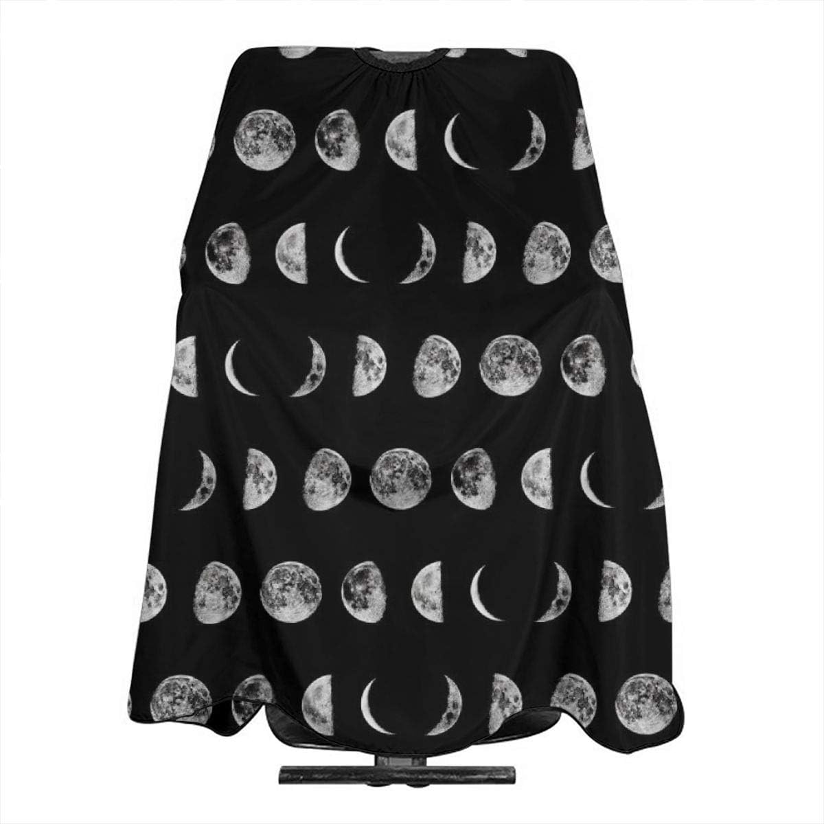 NiYoung Professional Salon Cape for Men Women, Water-Resistant Moon Phases Barber Hairdressing Cape Lightweight Hairdresser Apron Haircut Gown, Skin-Friendly