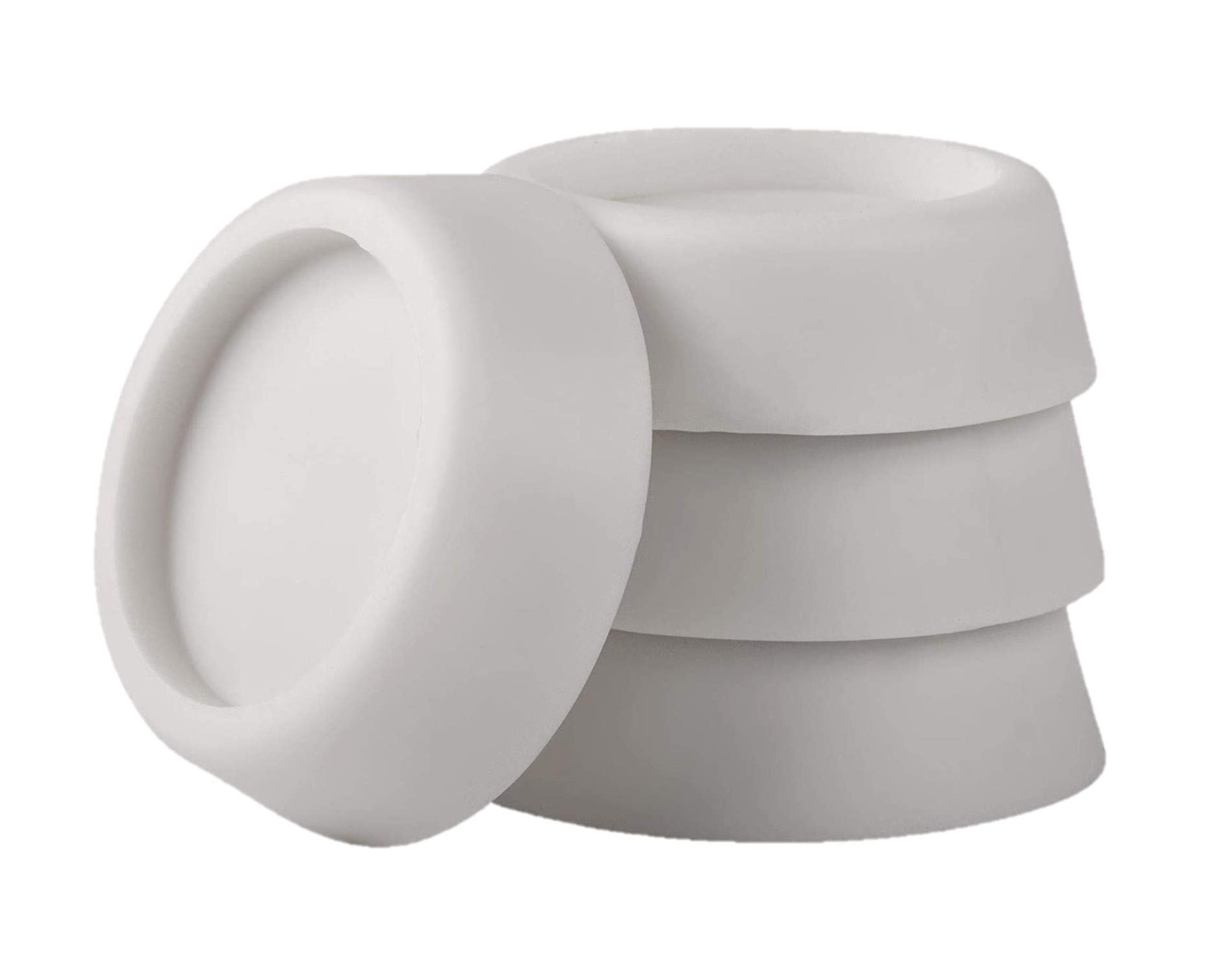 LAZER ELECTRICS Universal Washing Machine anti vibration Feet Pack Of 4 - White (64mm x 57mm x 45mm)