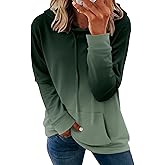 onlypuff Women's Pullover Hoodies Teen Girls Trendy Fall Fashion Tops Hooded Sweatshirts