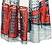 Women London Street Skater Skirt Telephone Boxes and Bus Printed A-Line Skirt