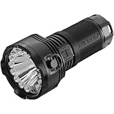 NIERON B400-B Super Bright 16000 Lumens Flashlight Rechargeable | Dual Switch Spotlight &amp; Floodlight, 880m Beam Distance, 210H Runtime, IPX8 Waterproof,Tactical Flashlight