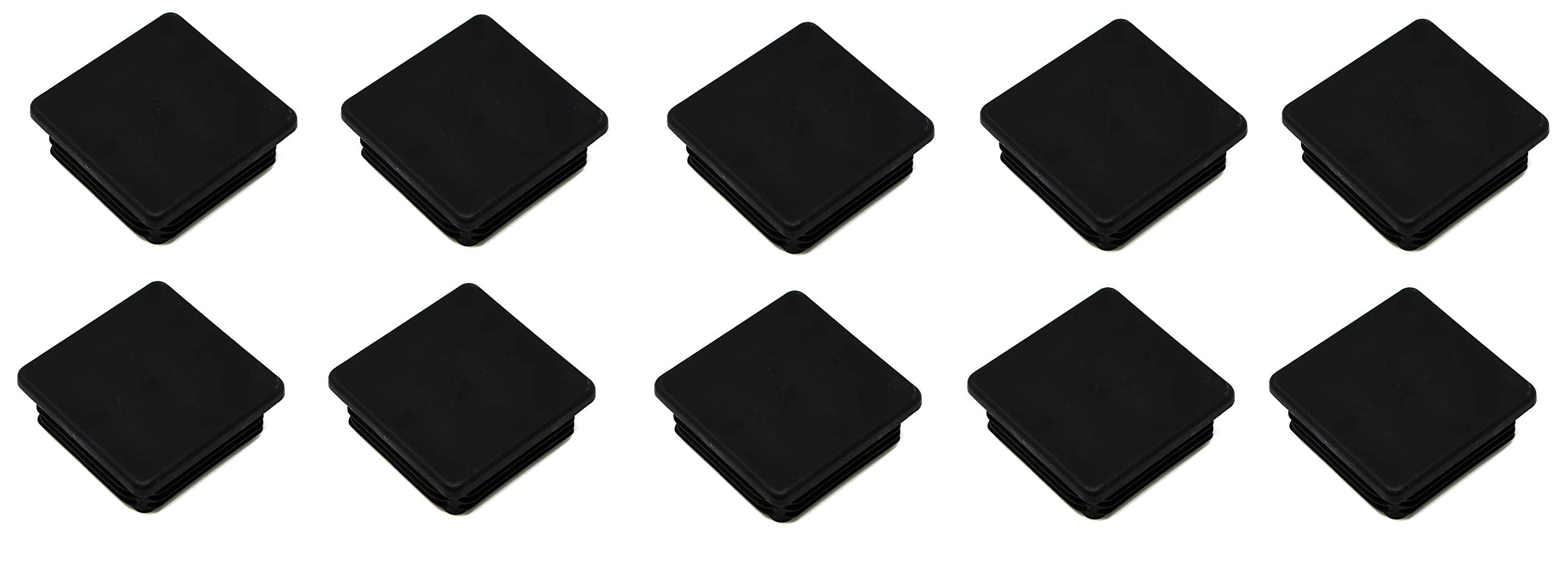 Photo 1 of 3" Square Tubing Heavy Duty Plastic Plug End Cap Insert 3x3 8-14 Tube Pipe Post (10)