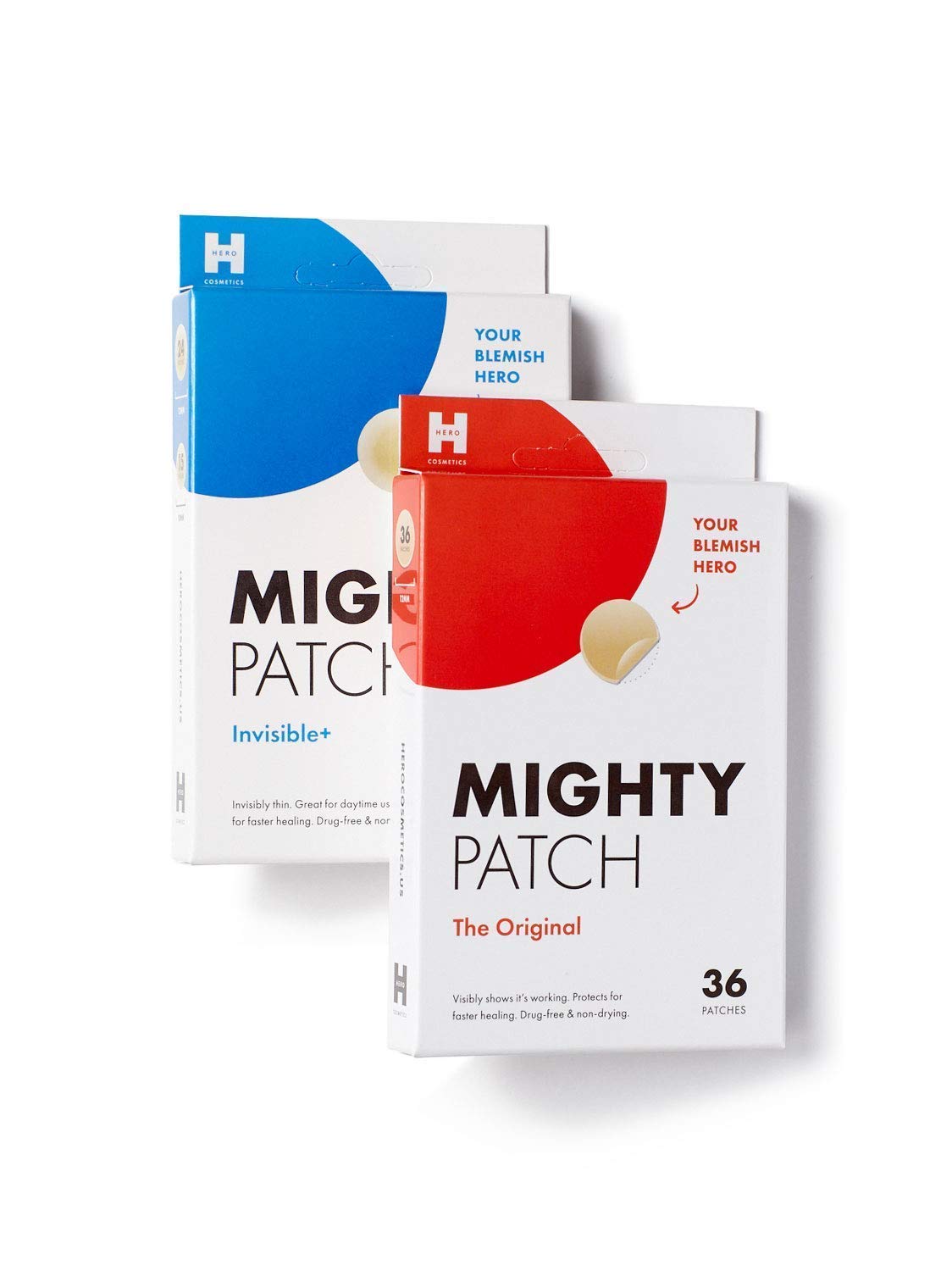 Mighty Patch Original & Invisible+ Bundle - Acne Patches for Day and Night Treatment of Pimples. Clean, Vegan-Friendly, Cruelty-Free