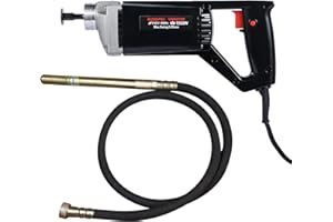 BIZOEPRO Hand Held Power Concrete Vibrator 1500W 15000rpm With 8.2ft 2.5M Shaft Rod Electric Concrete Vibrabrater Portable Construction Pencil Vibrator