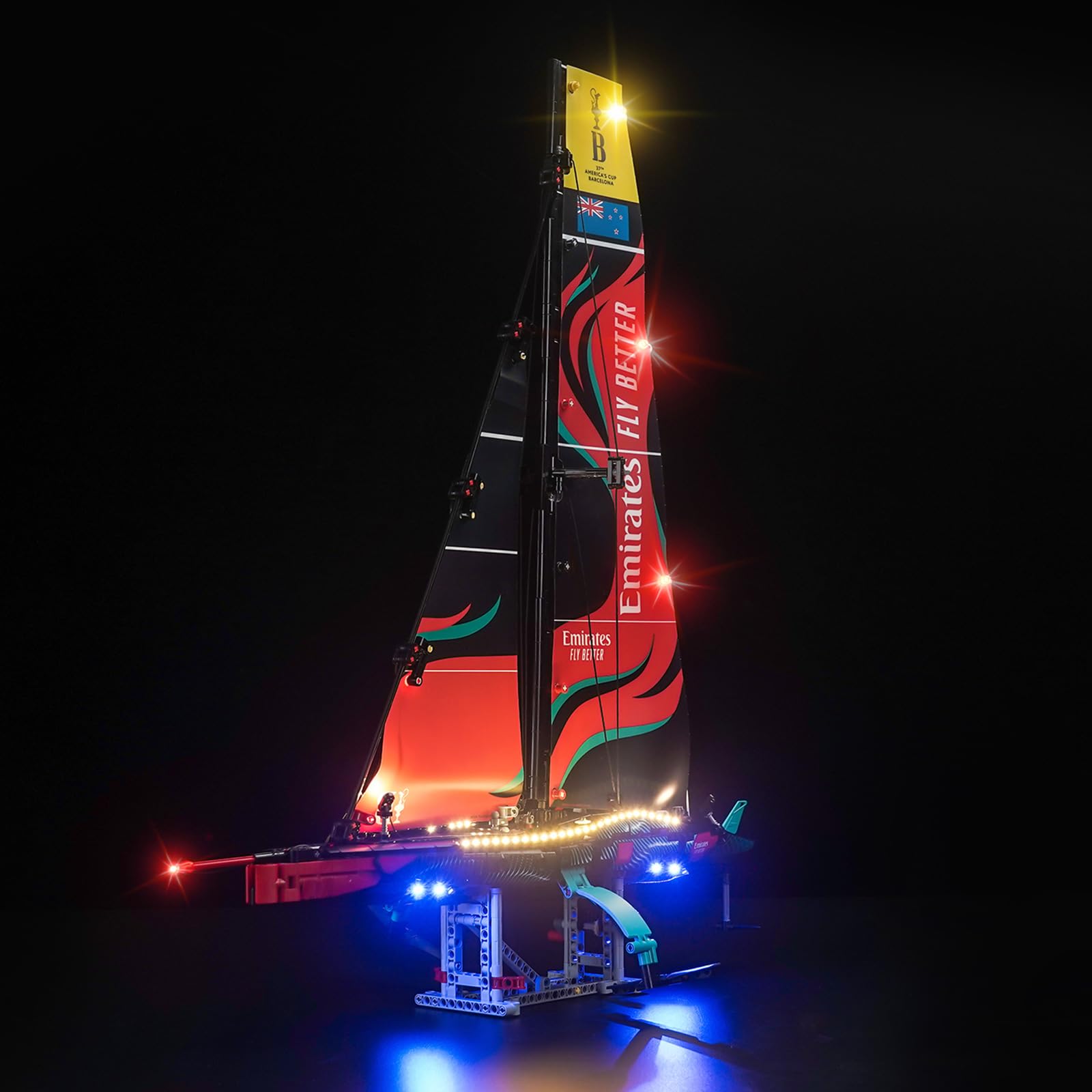 Led Light Set Compatible with Lego Emirates Team New Zealand AC75 Yacht (No Model), Decoration Lighting Set for 42174 Technic Emirates Team New Zealand AC75 Rennjacht - Standard Version — image 1