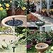 MADETEC Solar Birdbath Fountain Pump, Solar Outdoor Water Fountain Panel Kit for Bird Bath,Small Pond,Garden and Lawn (1.4W), Black