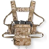 ACE TAC S.O.P. Tactical Chest Rig with 5.56/7.62 & Pistol Magazine Pouch Holders, Wing & Molle Dangler Pouches