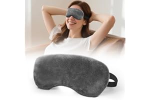 MORLIDEN Microwave Heated Eye Mask, Steam Warm Compress for Dry Eyes, Work with Relieve, Blepharitis & Stye Treatment (Gray)