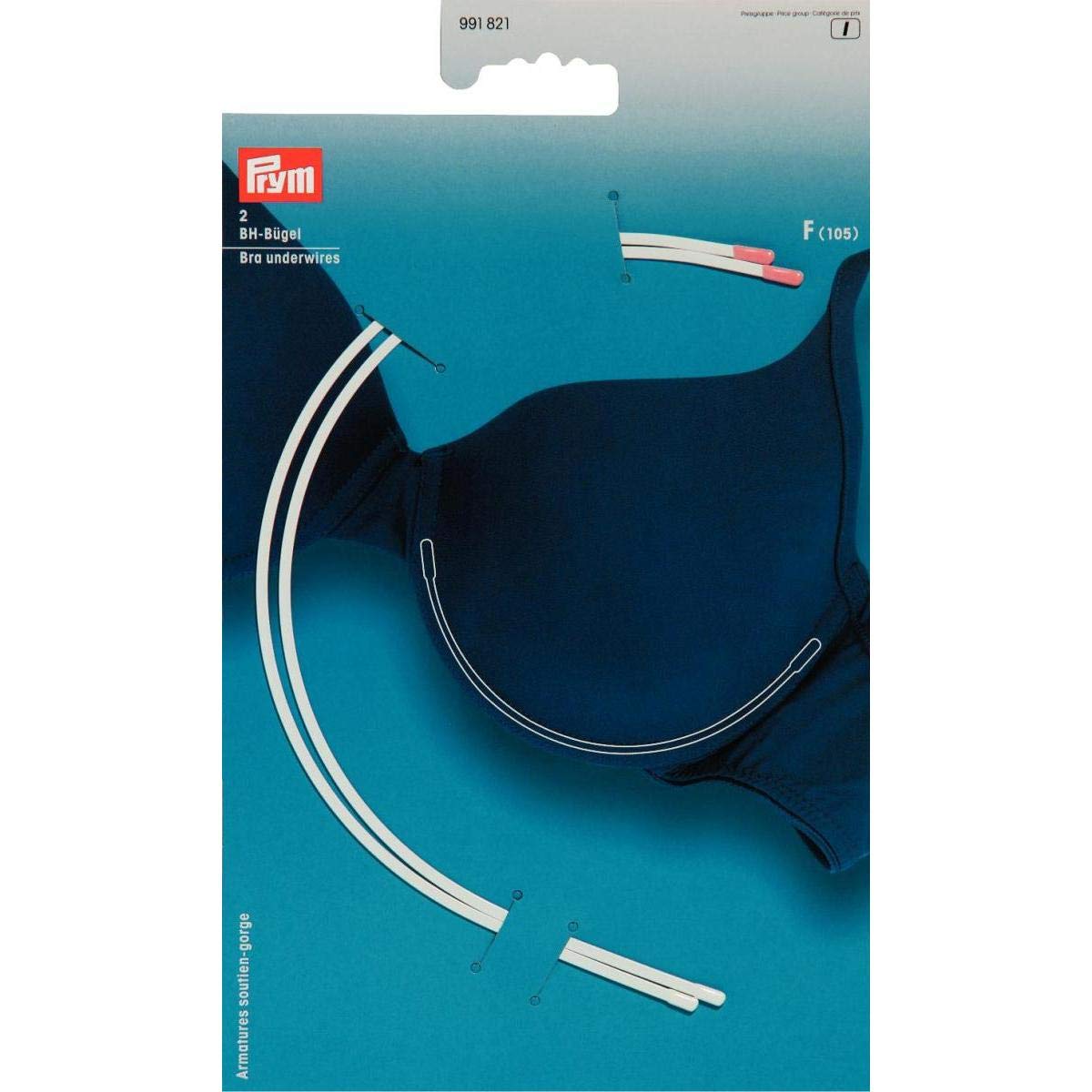 Prym - Prym White (Size F-105) Bra Underwires - 1 Unit