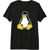 Linux Tux Penguin Mascot Logo Open Source Software Engineer Premium Tri-Blend T-Shirt
