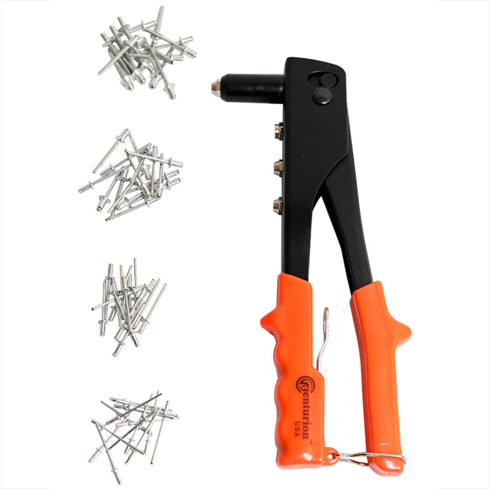 Centurion RGK010 Professional Pop Rivets Gun With 60 Rivets Rivet Nut Tool, 4 Different