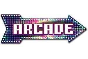 SignMission Decal Art Arcade Decal Indoor/Outdoor Decor 24" Direction Sticker Vinyl Wall Decals