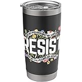 Floral Resist Not My President Anti-Trump Stainless Steel Insulated Tumbler