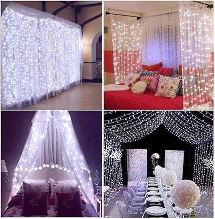 Amazon Com Decute Cadena De Luces De Navidad Para Decoracion De Dia Festivo Dia De La Independencia Conmemoracion Jardin Exterior Interior Cama Toldo Patio Jardin Y Exteriores