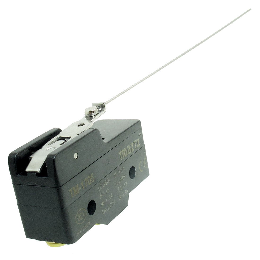 Uxcell TM-1705 Long Hinge Lever SPDT Momentary Micro Switch Ui 380V, 15 Amp