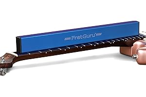 FretGuru Sanding Beam Fret Leveler (16" ~400mm) Professional guitar luthier leveling file includes 240, 320, 400, 600 Grit Advanced Film -Backed Ceramic Sandpaper naphtha based adhesive remover wipes