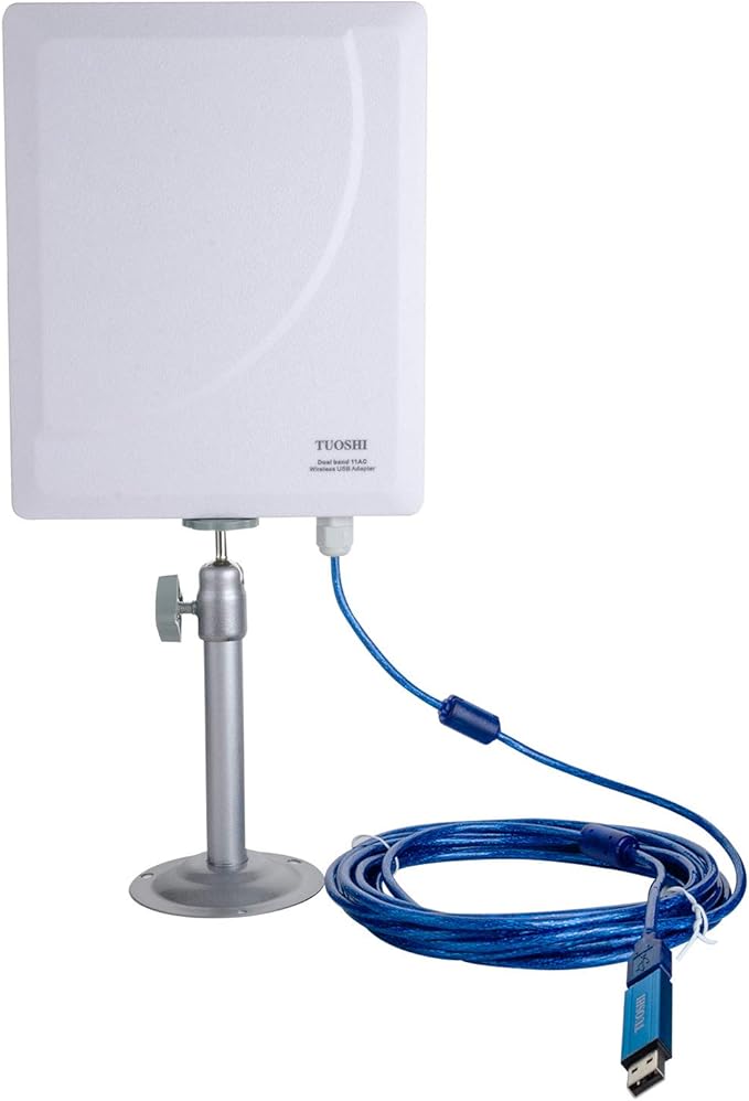 TUOSHI Outdoor High Power WiFi Antenna Long Range USB WiFi Range Extender