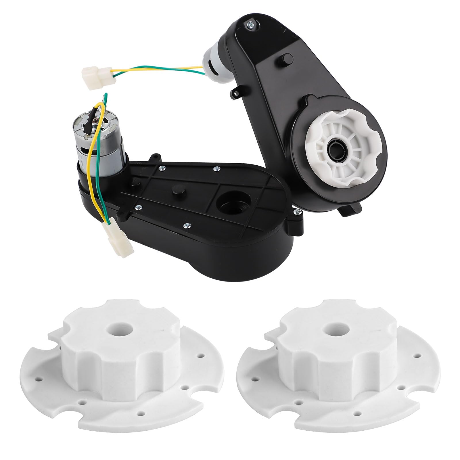 lasuroa 2pcs 24V Motor Gearbox for Power Wheels, High Speed 35000RPM RS550 Driving Engine Electric Gearbox Upgrade Kit for Kids Ride On Toy Car Motorcycle Truck