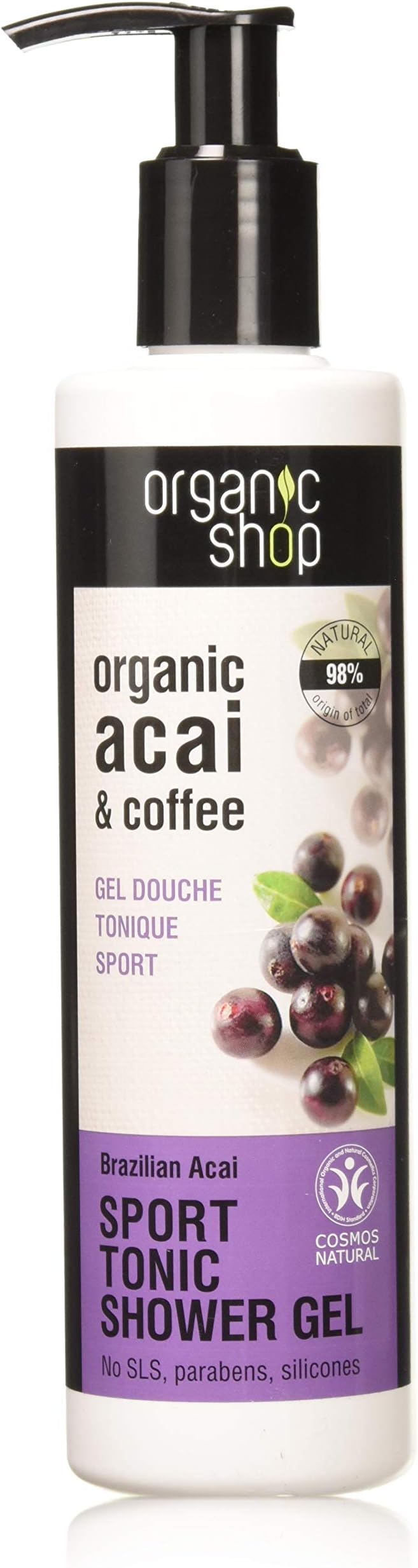 Organic Shop Brazilian Acai Sport Shower Gel, 280 ml