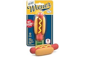 Genuine Fred Wine Wiener- Hot Dog Wine Bottle Stopper, Resuable Silicone Sealer, Wine Preserver Accessory, Great White Elepha