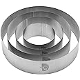Cake Ring Set, Cake Mold Set, Pastry Ring, Mousse Ring, Ring Mold for Baking-4/6/8/10 Inch