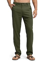 Willit Men's Linen Pants Casual Linen Dress Pants