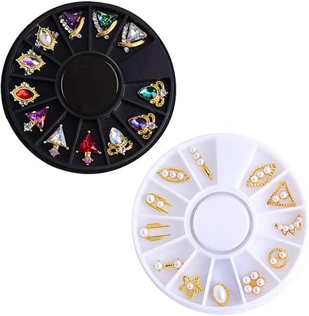 Amazon 24個セット ラインストーン ネイルストーン ネイルデザインアクセサリー ネイルパーツ 大きい 3dパーツネイルデコネイルパーツ ラインストーン 大粒 ジェルネイル ネイルパーツ N A ラインストーン 通販