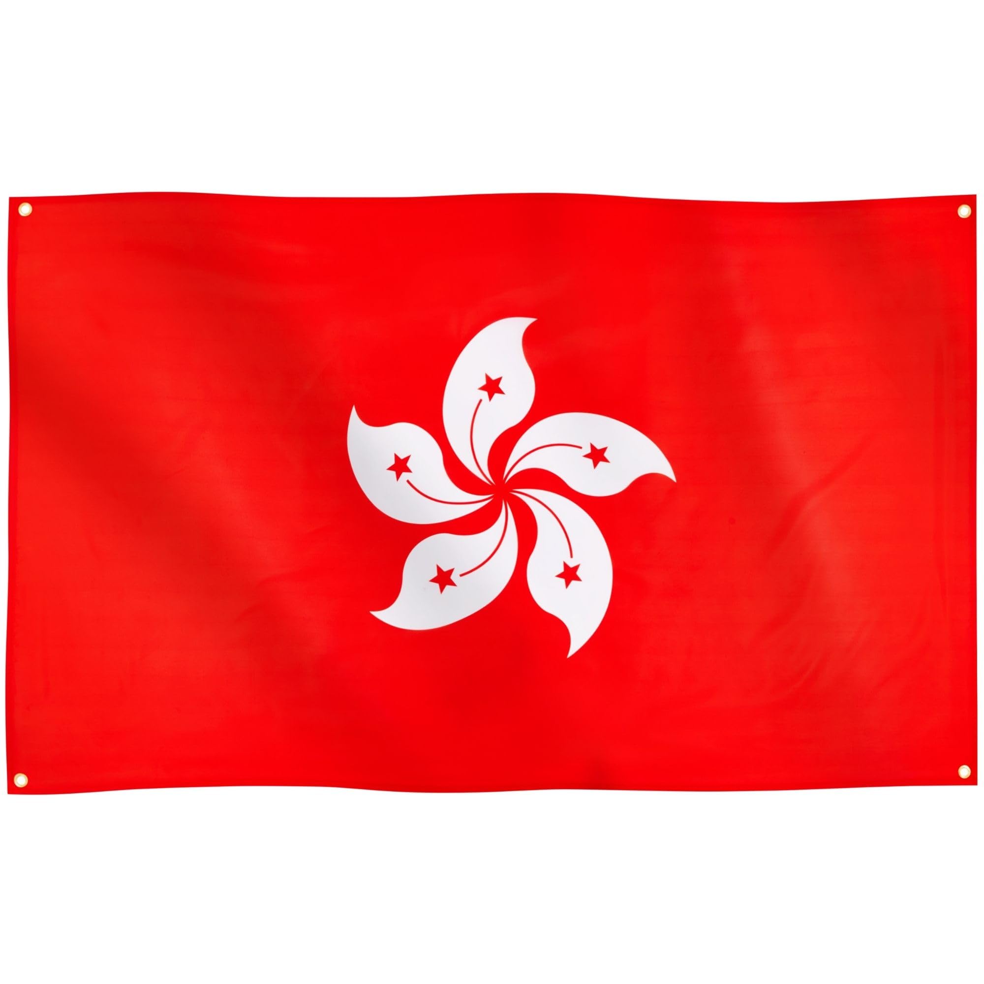 Runesol Hong Kong Flag, 91x152cm, 3ft x 5ft, 4 Grommets, Eyelet In Every Corner, Chinese New Year, Lunar New Year, 農曆新年, People's Republic Flag, Bauhinia Flower, Premium Flags, Inside, Outside — image 1