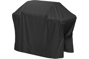 SHINESTAR Grill Cover for Weber Spirit II and Spirit 200 & 300 Series, Waterproof BBQ Cover with Double Straps, Lightweight & Fade Resistant, Black