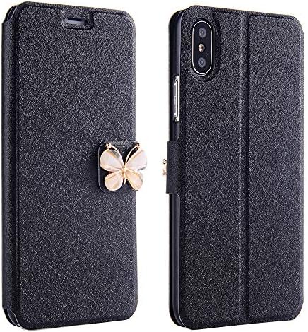 Cimaybo iPhone X Wallet Case, Faux Leather Flip Magnetic Cover Card Slots Holder Carry-All with Stand TPU Shockproof Interior Case Compatible for iPhone X 5.8Inch