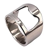 JAJAFOOK Unique Design Bottle Opener Men's Ring