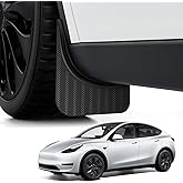 BASENOR Tesla Model Y Mud Flaps Splash Guards Fenders [No Drilling No Tape] [Paint Protection] All Weather Tire Protector Splash Guards Mudflaps for Model Y 2020-2024 Exterior Accessories