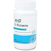 Klaire Labs SFI Health L Glutamine Capsules - 500 Milligrams Hypoallergenic Amino Acids Supplement - Supports Muscle & GI Function - Dairy Free & Gluten Free (100 Capsules)