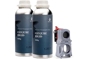 Chitu Systems Conjure Rigid Resin with Engineering-Like Features for Functional Gadgets Resin Printing, Low Shrinkage for Articulated Figure LCD 3D Printing (Grey, 2000g)