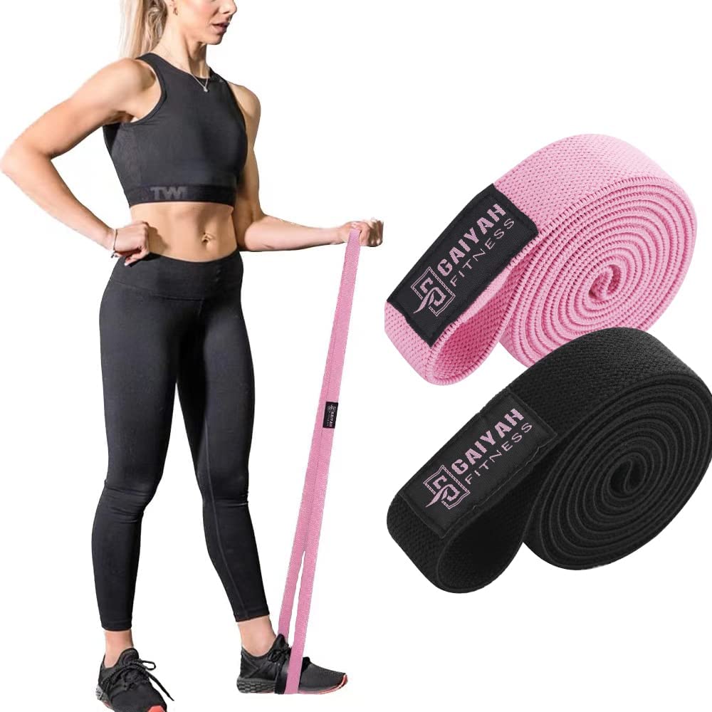 Long Resistance Band Women, Stretch Bands for Exercise Bands Resistance for Women Elastic Bands Gym Bands Fabric Resistance Bands Pilates Band Fitness Bands Pull Up Resistance Band Mini Bands