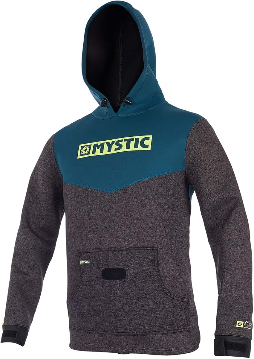 Mystic Voltage Sweat Neoprene Wetsuit Hoody in Teal Mens Wind and