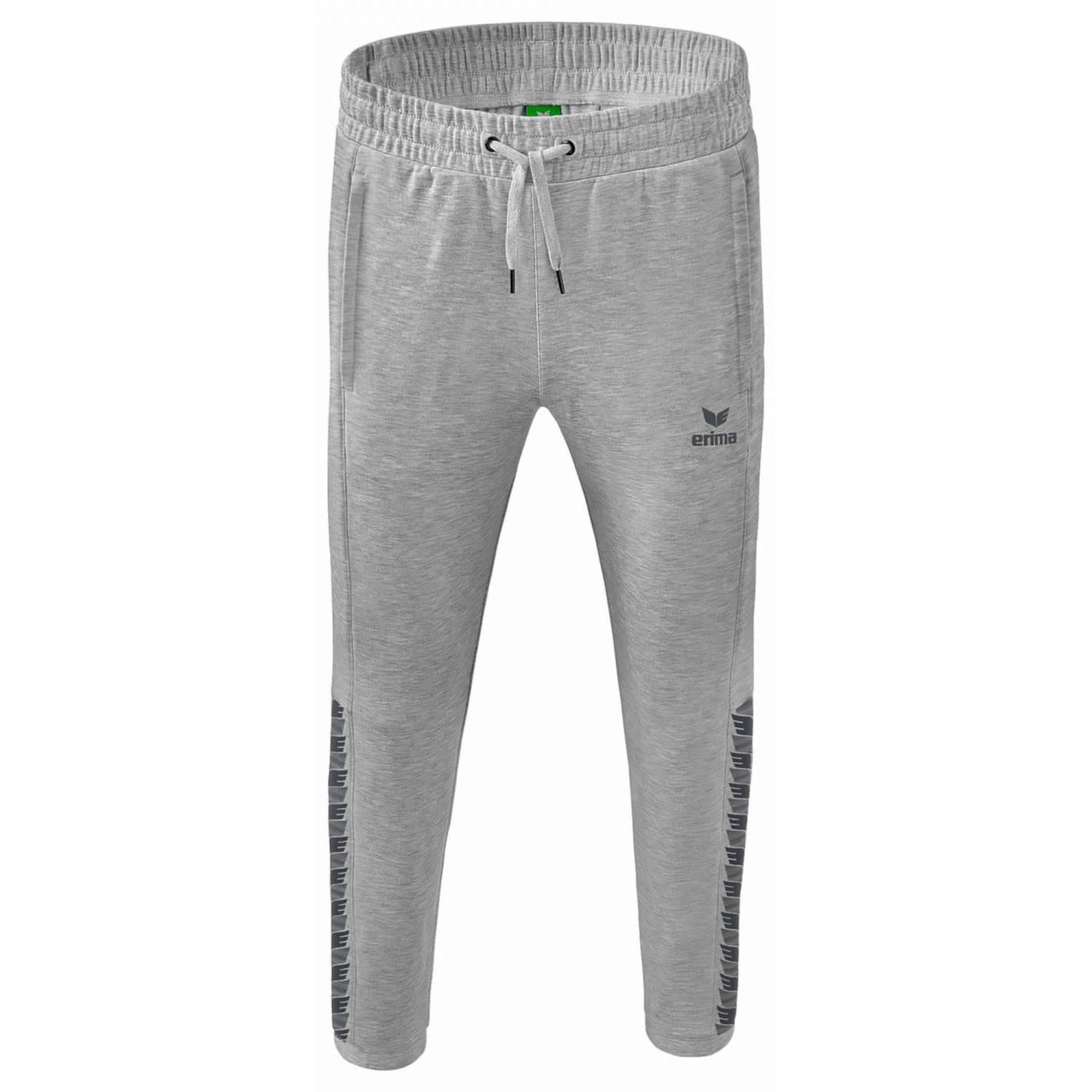 Erima Kids Essential Team Sweatpants, Light Grey Marl, 140