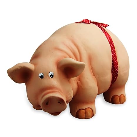 Geschenk-Himmel Sparschwein XXL rote Schleife