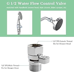 APLusee Shower Flow Control Valve, Brass Adjustable
