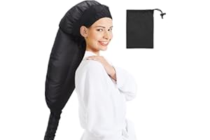 FRCLONA Upgraded Hooded Hair Dryer with Extra Large Adjustable Bonnet - Easy Styling, Curling and Deep Conditioning, with Portable Carrying Case (Black)